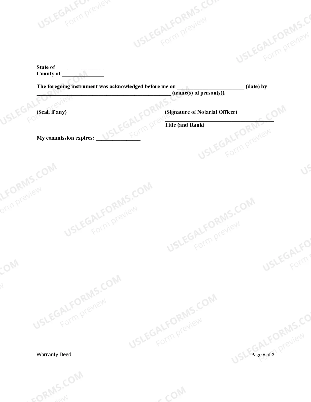 Preview Warranty Deed - Two Individuals to Two Individuals - Joint Tenants with Right of Survivorship
