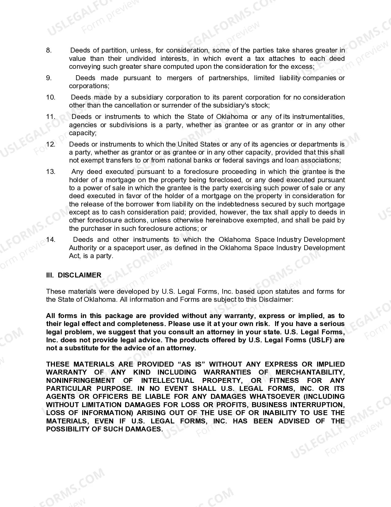 Preview Correction Mineral Deed