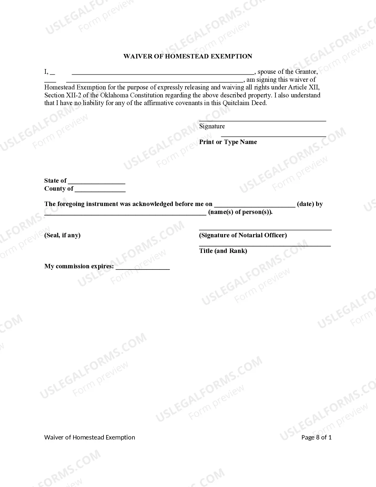 Preview Quitclaim Deed from Husband and Wife/ Two Individuals to Husband and Wife / Two Individuals
