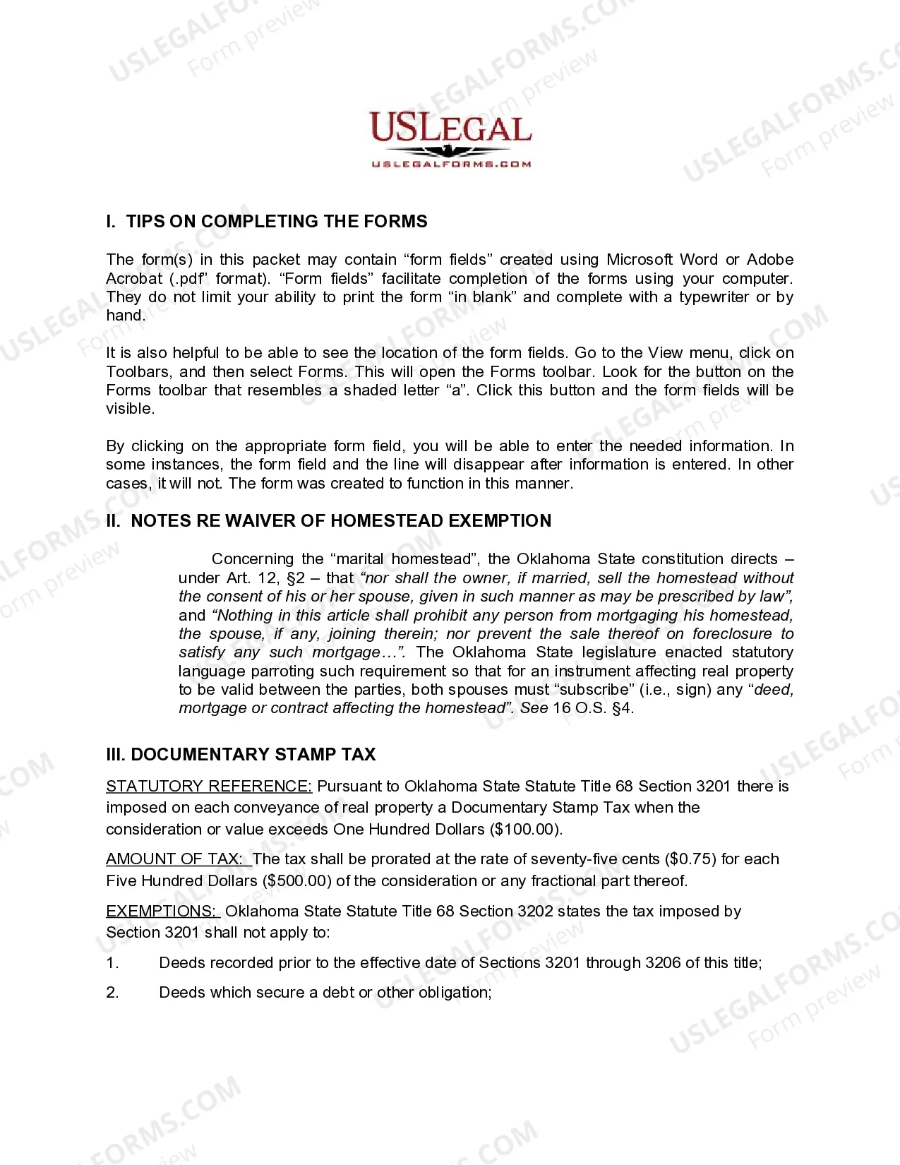 Preview Special Warranty Deed transferring Royalty Interest from an Individual to a Trust.