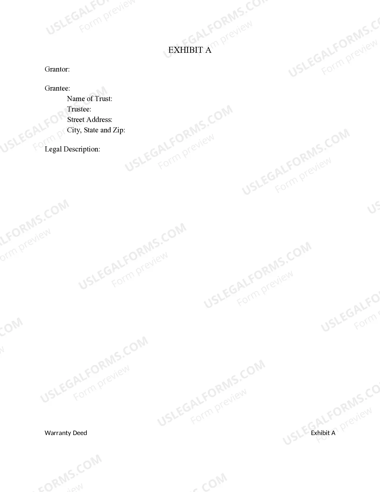 Preview Special Warranty Deed transferring Royalty Interest from an Individual to a Trust.