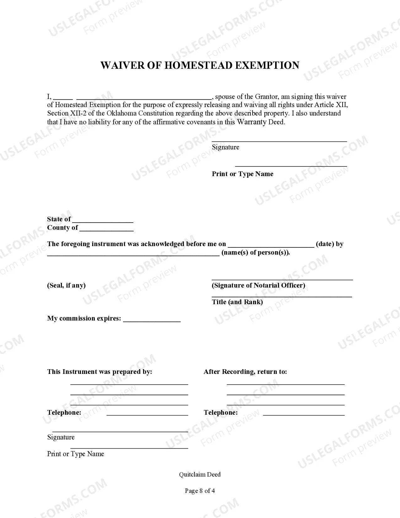 Preview Quitclaim Deed by Two Individuals to LLC