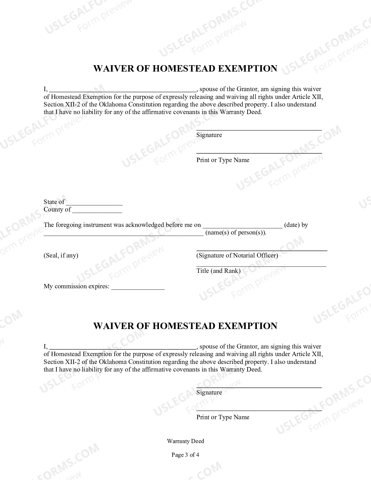 Preview Warranty Deed from two Individuals to LLC