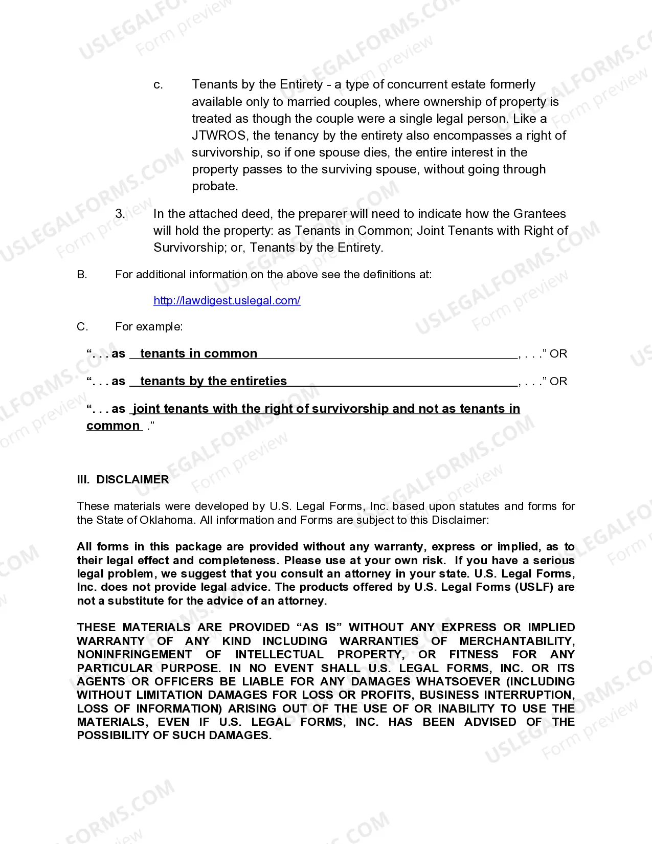 Preview Warranty Deed from Individual to Two Individuals