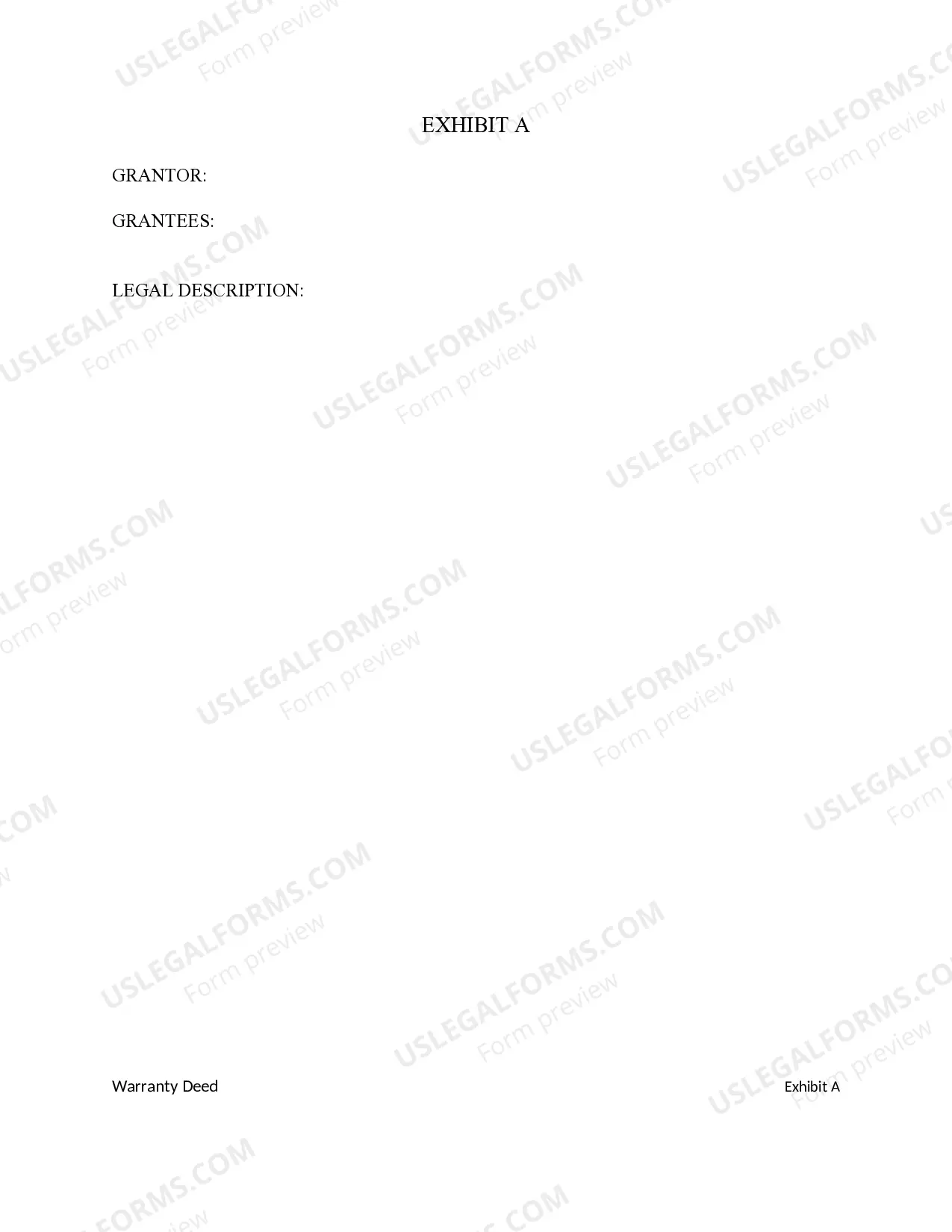 Preview Warranty Deed from Individual to Two Individuals