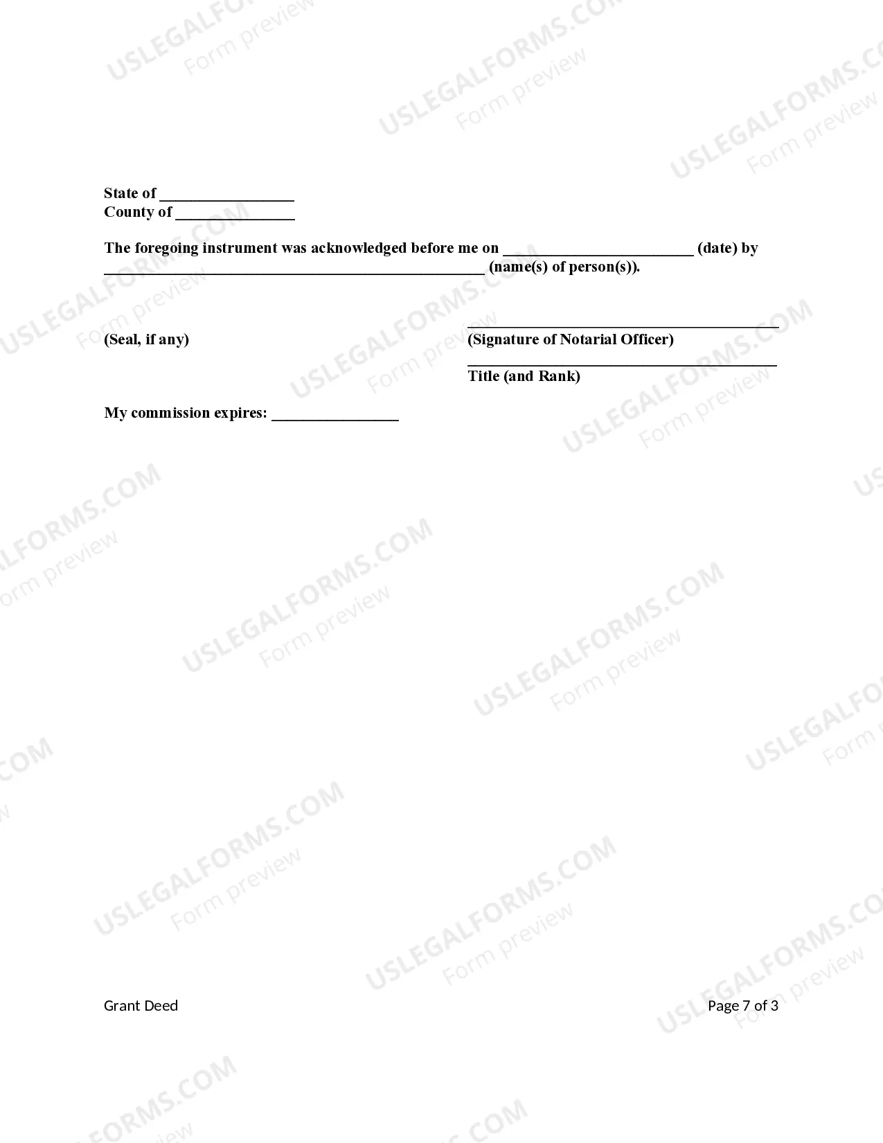 Preview Grant Deed - Individual to Trust