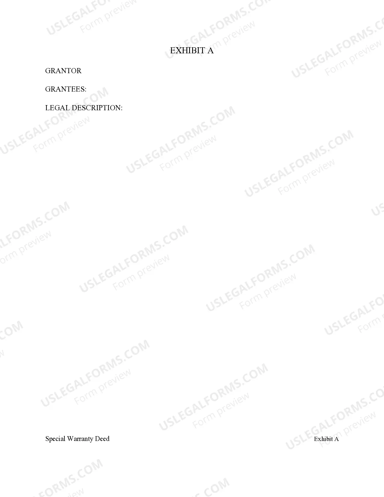 Preview Oklahoma Special Warranty Deed from an Individual to a Limited Liability Company