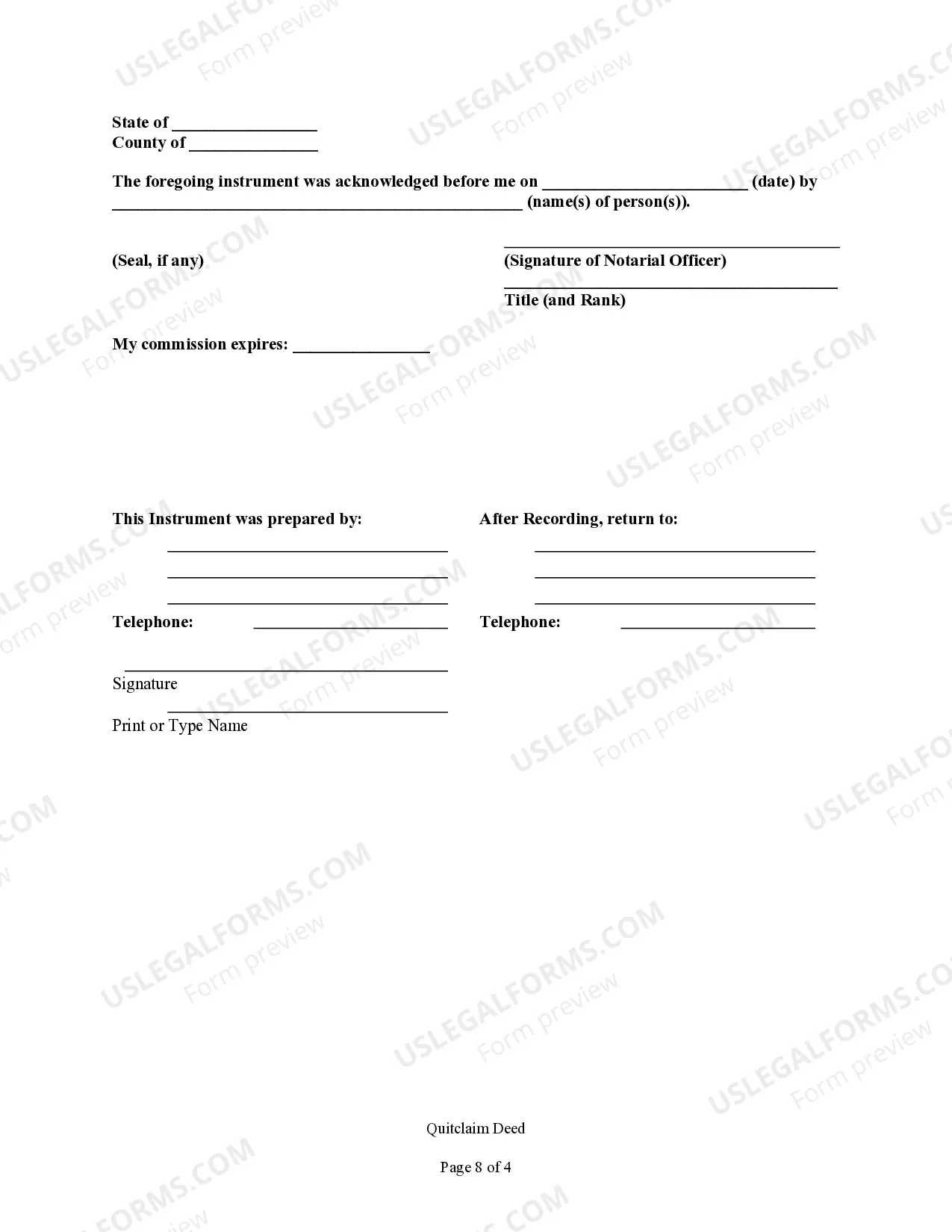 Preview Warranty Deed from two Individuals to Corporation
