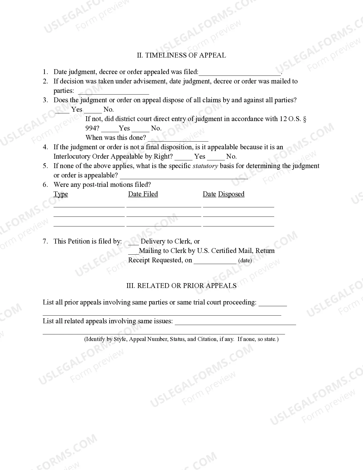 Preview Petition in Error