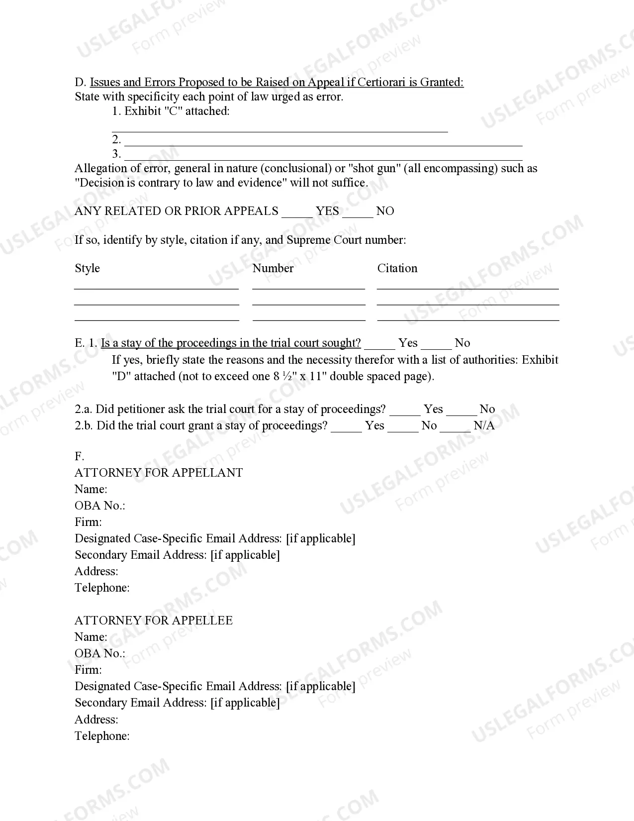 Preview Petition for Certiorari to Review Certified Interlocutory Order