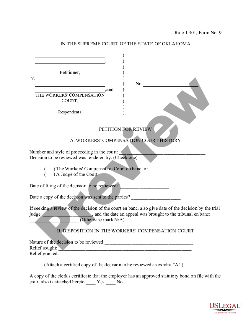 Oklahoma Petition for Review Mama Bear Legal Forms Reviews US Legal