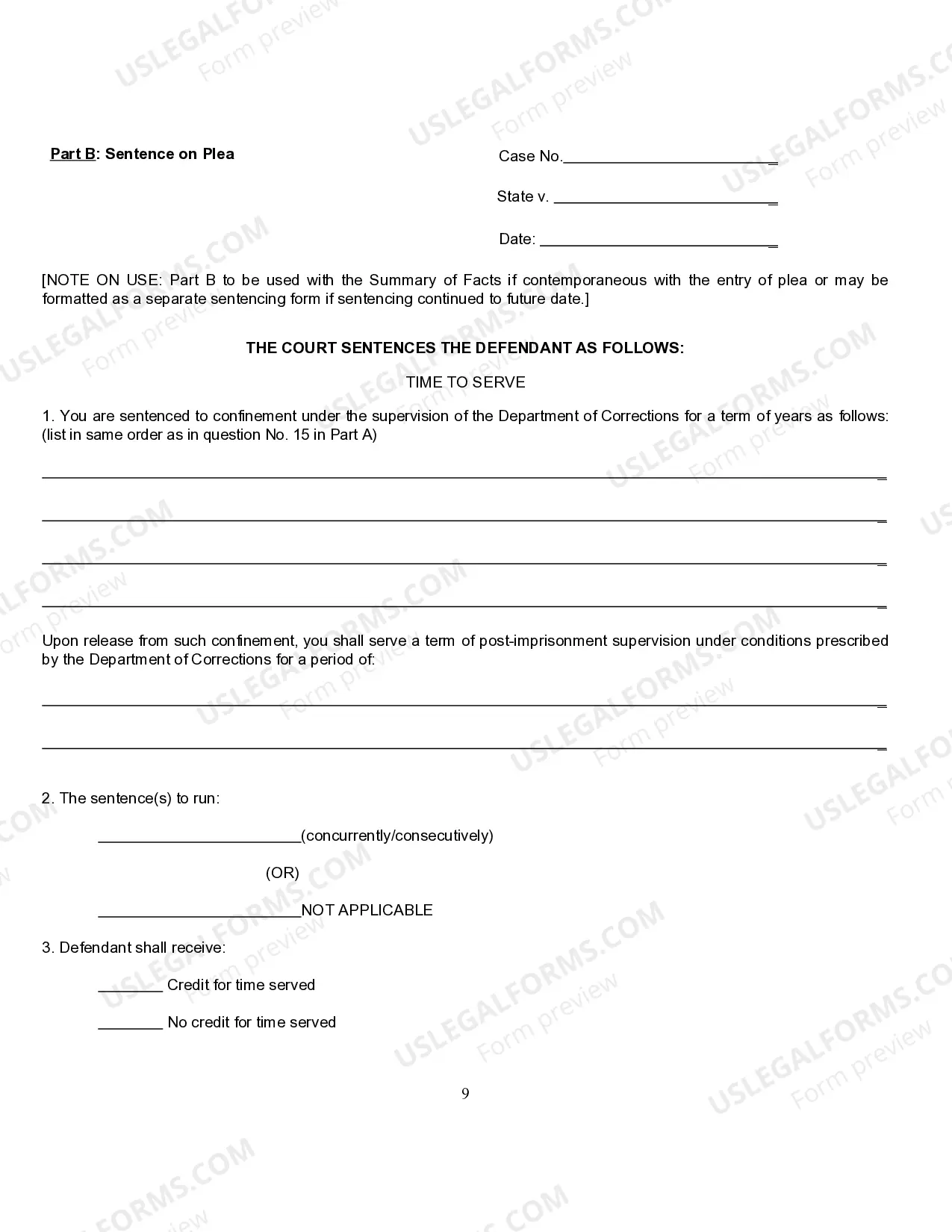 Preview Form 13.0 Mandatory Forms to be Utilized in Criminal Cases in the State of Oklahoma
