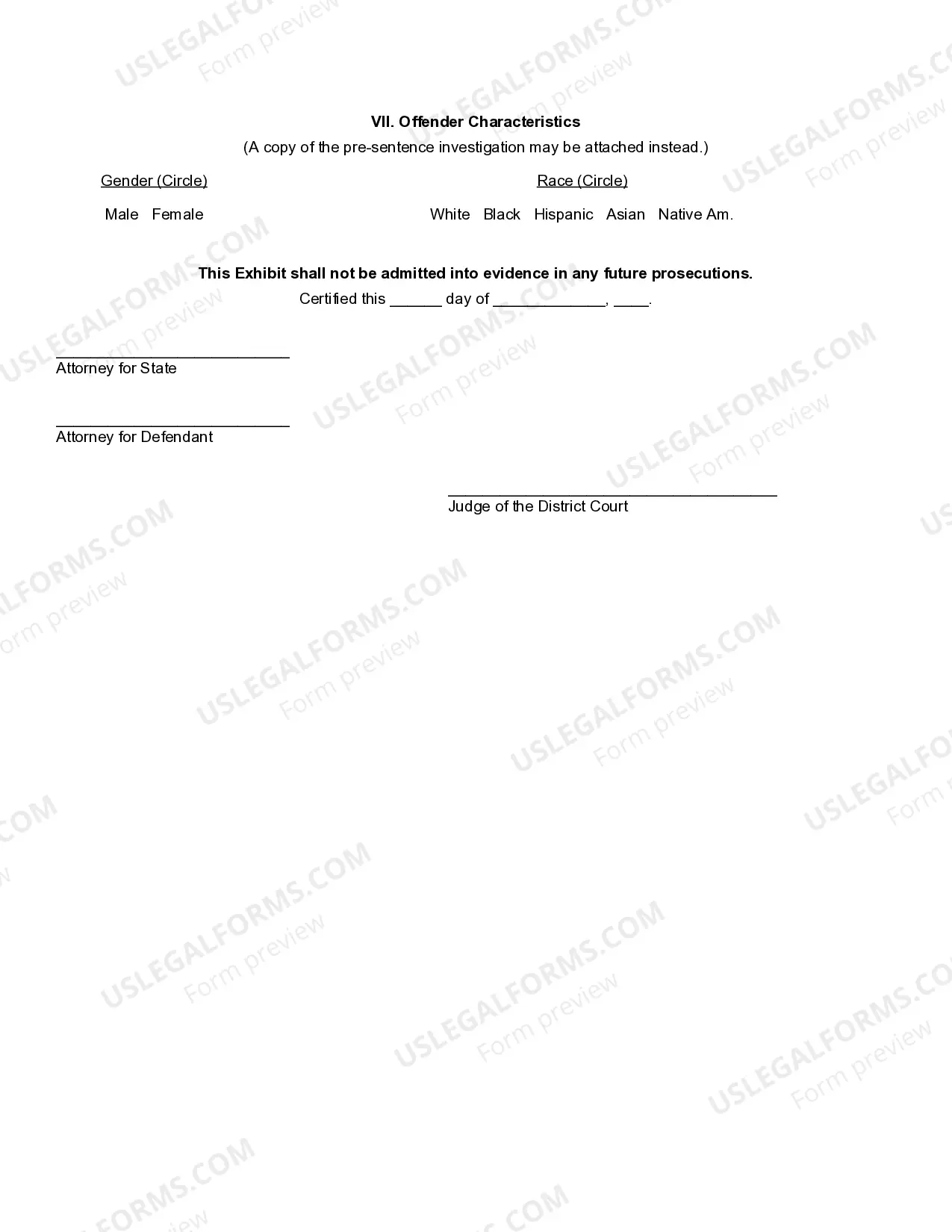 Preview Form 13.8A Additional Findings at Time of Sentencing