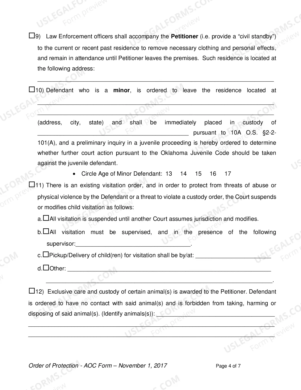 Preview Protective Order