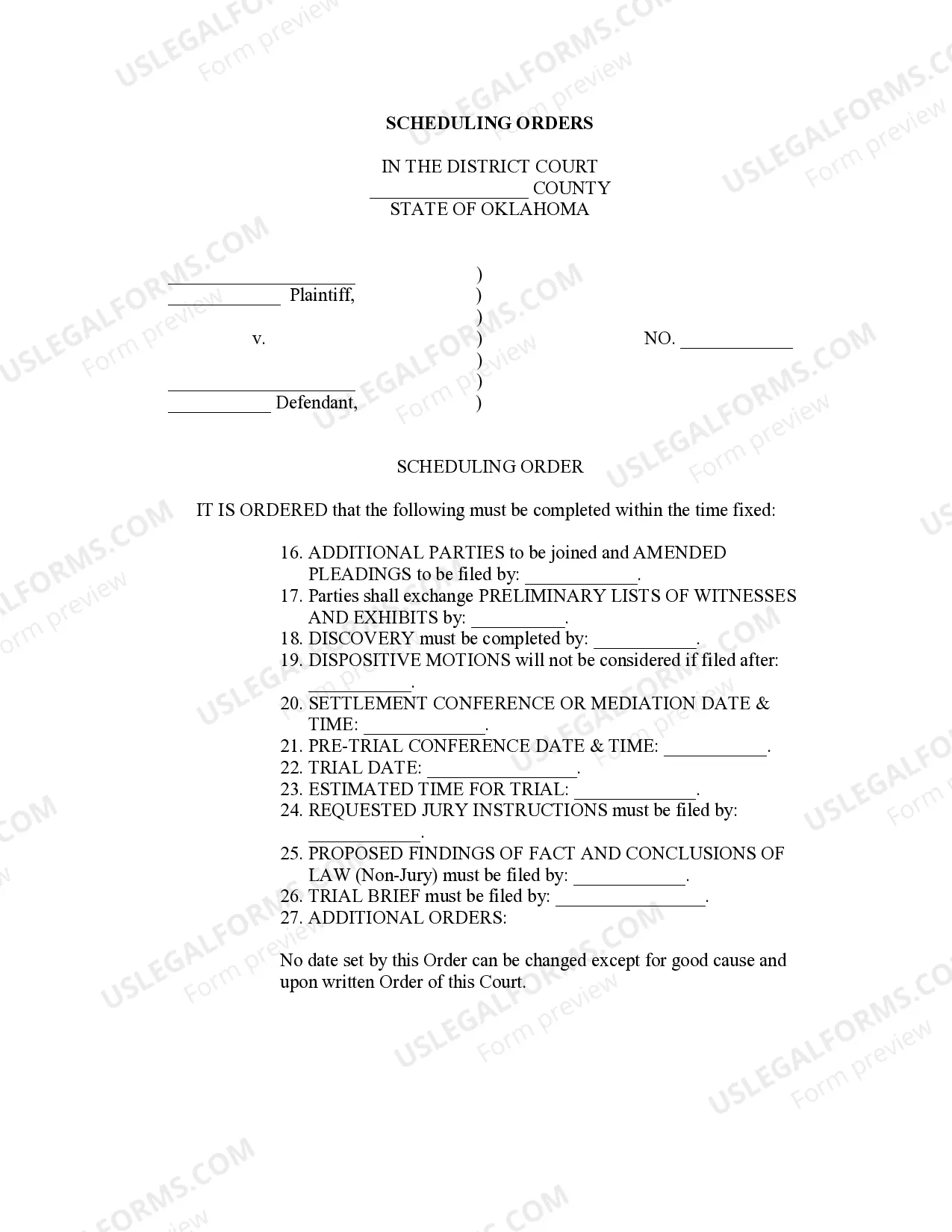 Preview Pretrial Conference Orders