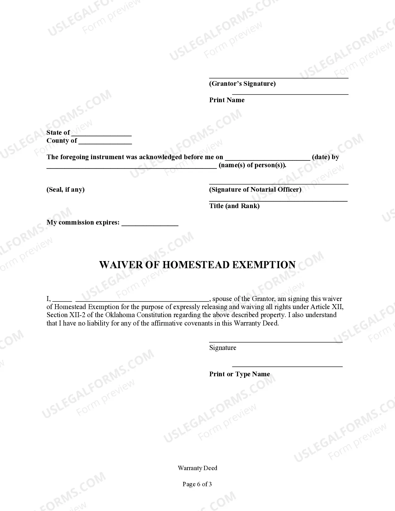 Preview Warranty Deed from Individual to Corporation