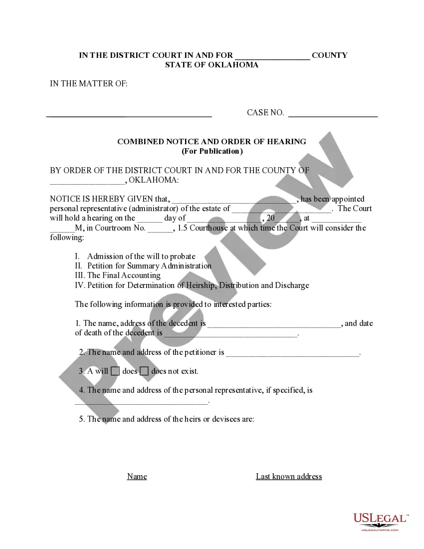 Preview Summary Administration - Not More than $200,000 - Small Estates