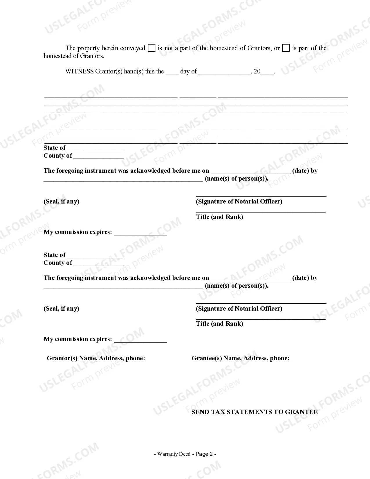 Preview Warranty Deed from Husband and Wife to Corporation