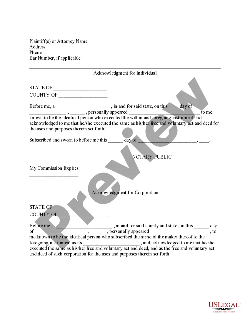 Preview Satisfaction of Judgment