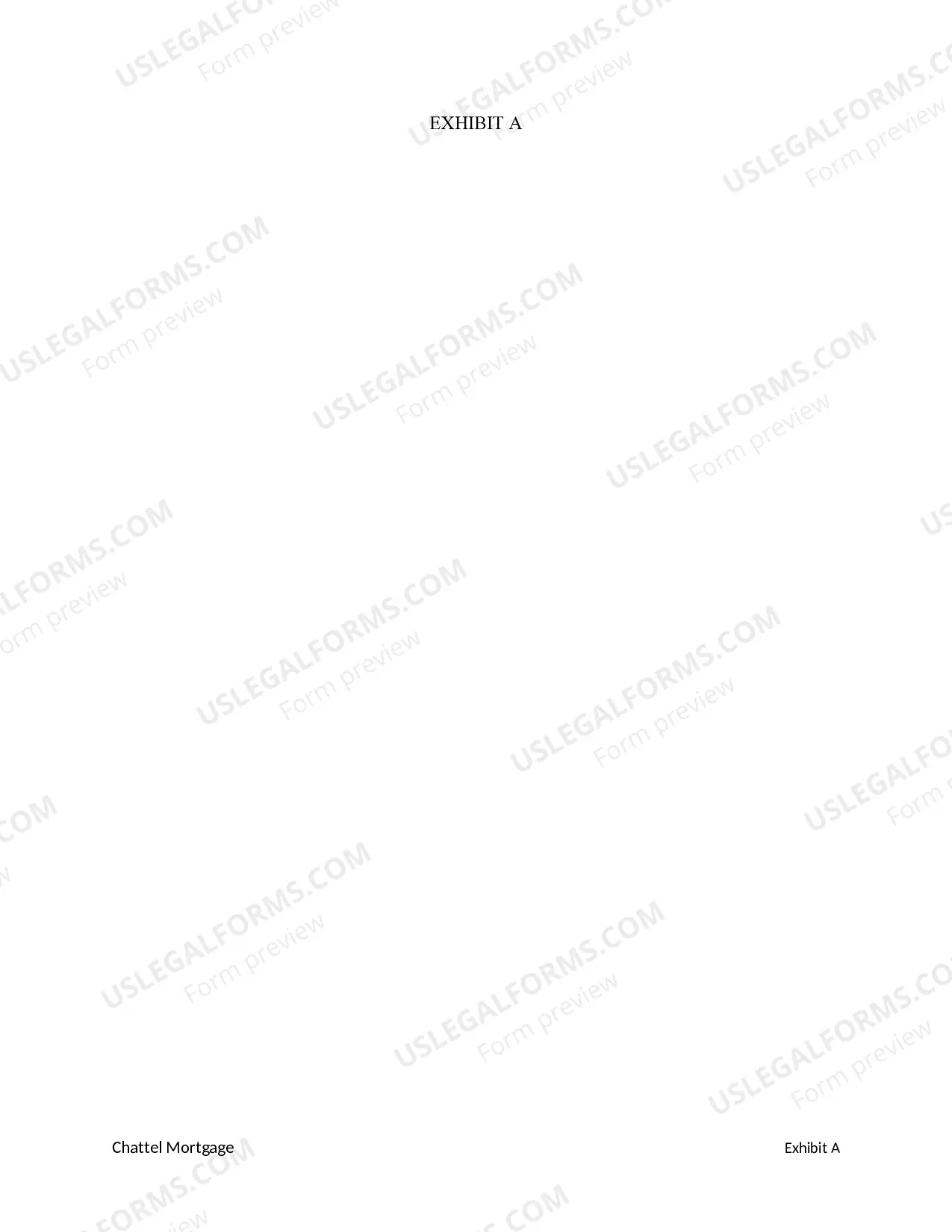 Preview Chattel Mortgage