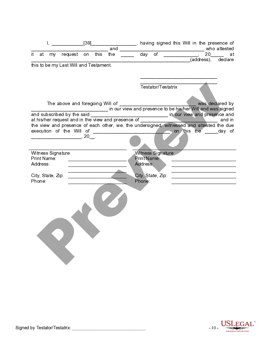 Preview Mutual Wills Package of Last Wills and Testaments for Man and Woman living together not Married with Adult Children