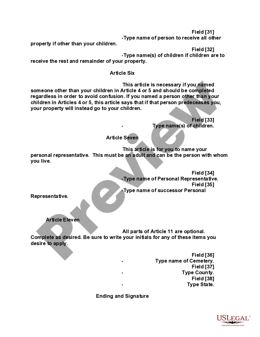 Preview Mutual Wills Package of Last Wills and Testaments for Man and Woman living together not Married with Adult Children