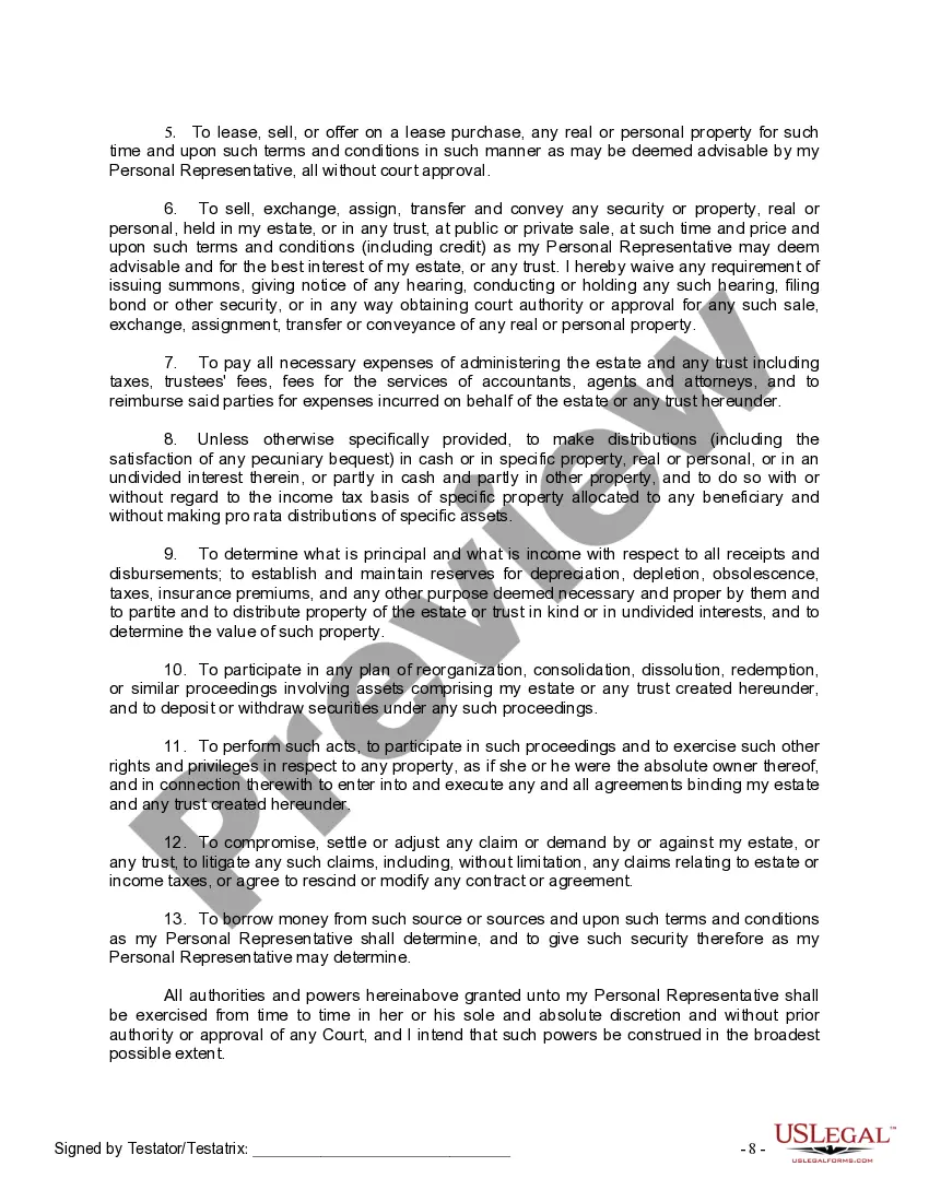 Preview Mutual Wills Package of Last Wills and Testaments for Man and Woman living together not Married with Adult Children