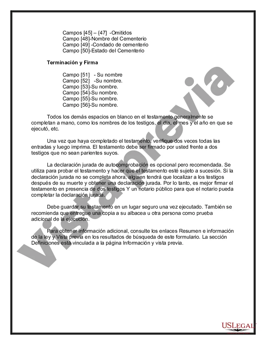 Preview Testamentos Mutuos o Últimas Voluntades y Testamentos para Personas Solteras que conviven con Hijos Menores