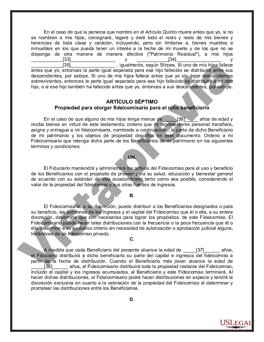 Preview Testamentos Mutuos o Últimas Voluntades y Testamentos para Personas Solteras que conviven con Hijos Menores