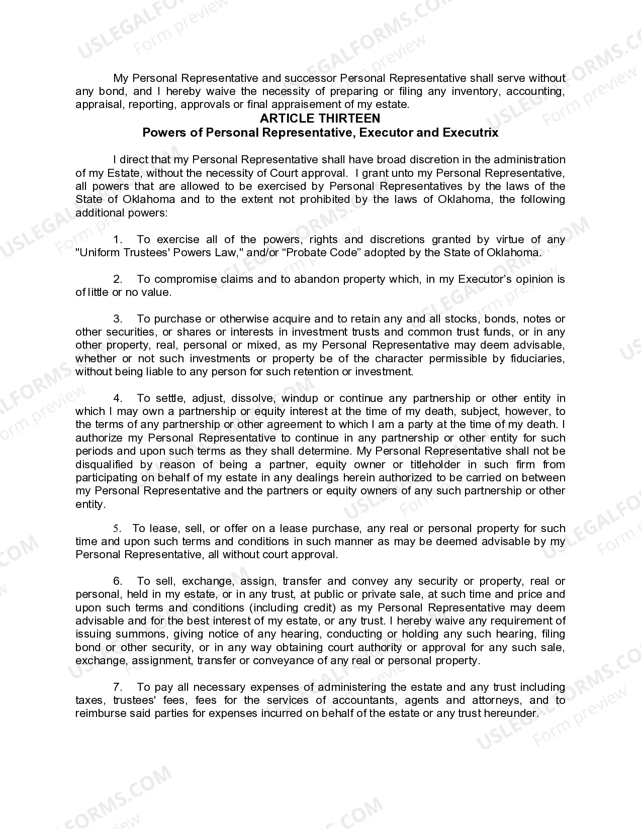 Preview Mutual Wills or Last Will and Testaments for Man and Woman living together, not Married with Minor Children