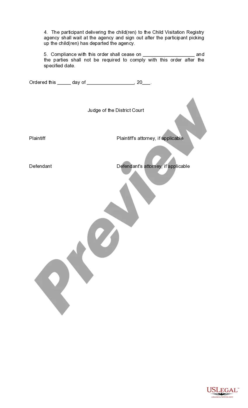 Preview Motion for Inclusion in Child Visitation Custody