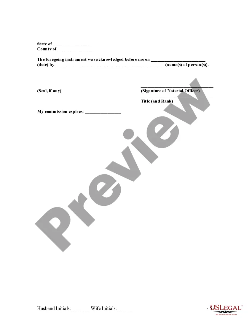 Preview Marital Domestic Separation and Property Settlement Agreement Adult Children