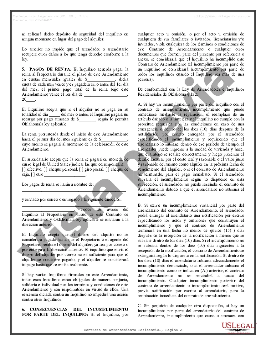 Preview Contrato de arrendamiento de alquiler residencial