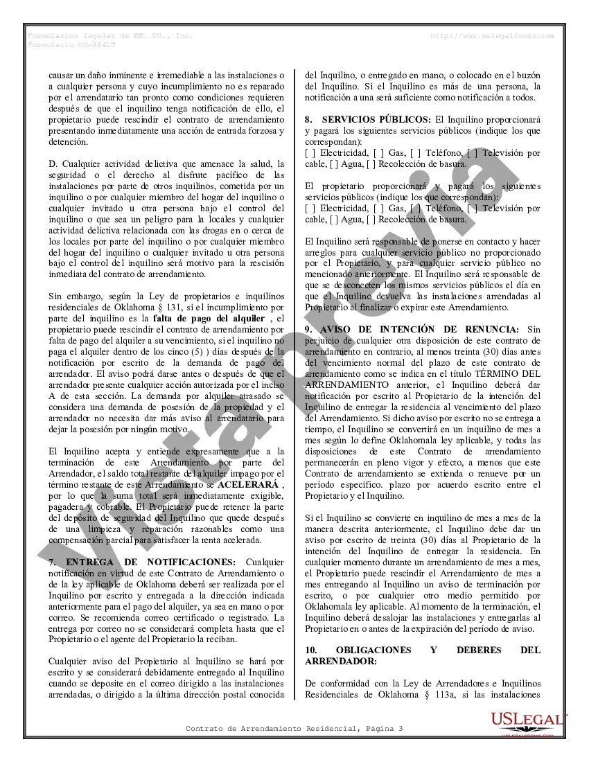 Preview Contrato de arrendamiento de alquiler residencial