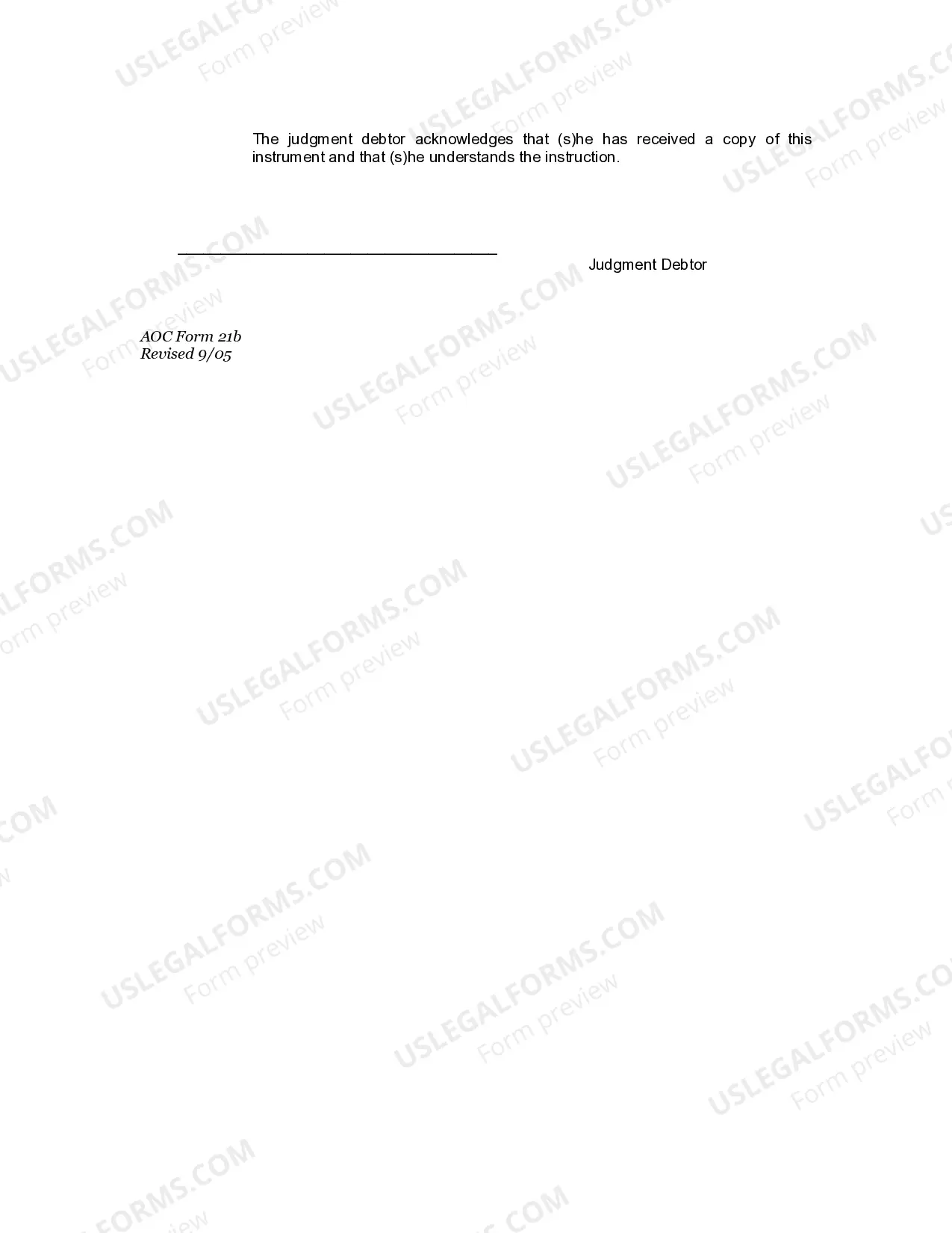 Preview Release of Judgment Lien - Case on Appeal