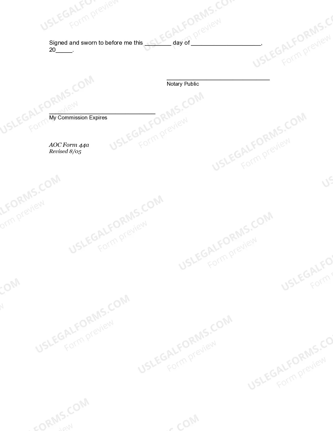 Preview Affidavit of Notice by Publication for the Return of Allegedly Stolen or Embezzled Property