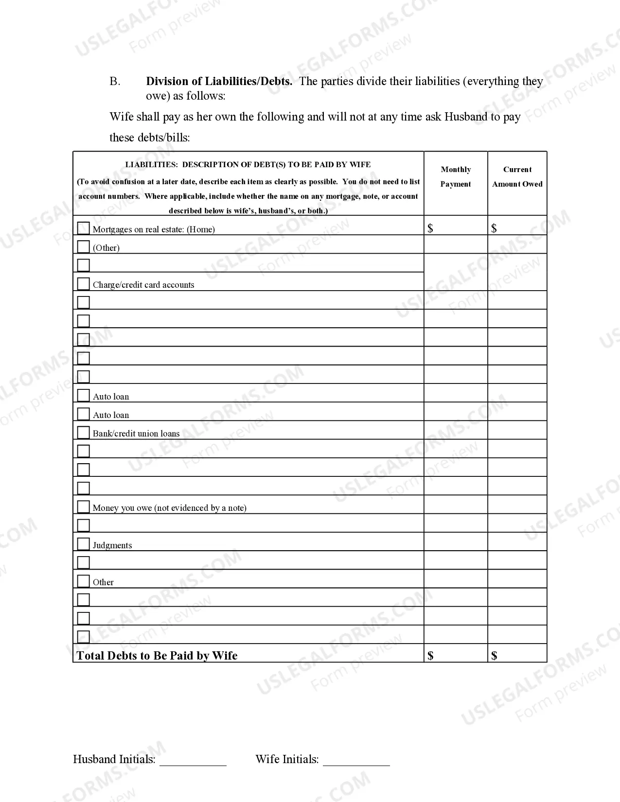 Preview Marital Domestic Separation and Property Settlement Agreement Adult Children Parties May have Joint Property or Debts effective Immediately