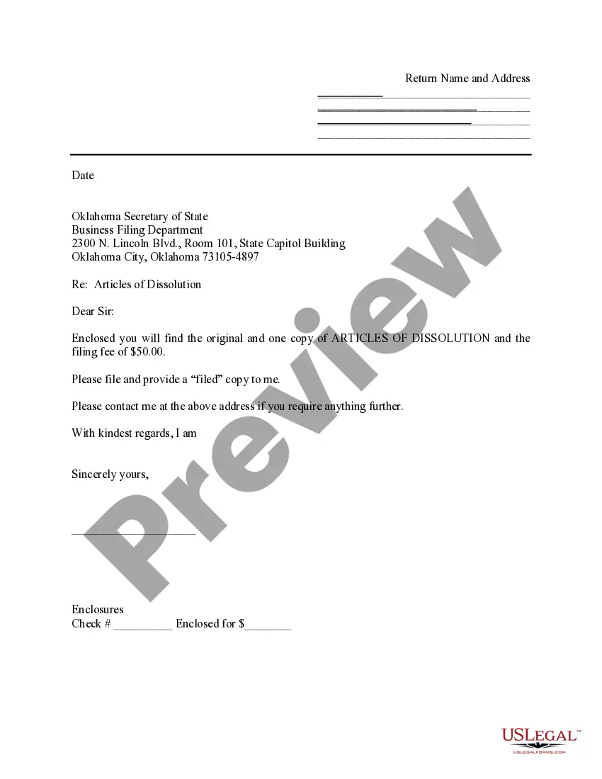 Get Oklahoma Dissolution Package to Dissolve Limited Liability Company LLC Preview Oklahoma Dissolution Package to Dissolve Limited Liability Company LLC