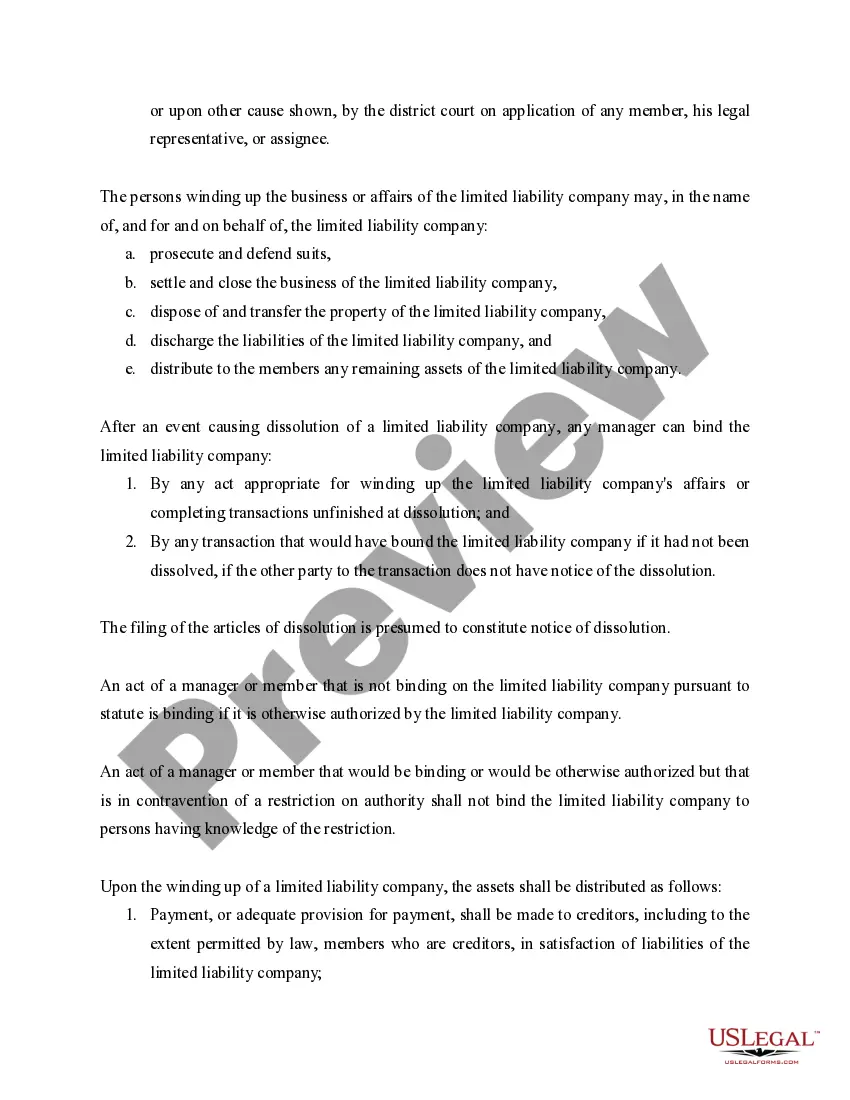 Get Oklahoma Dissolution Package to Dissolve Limited Liability Company LLC Preview Oklahoma Dissolution Package to Dissolve Limited Liability Company LLC
