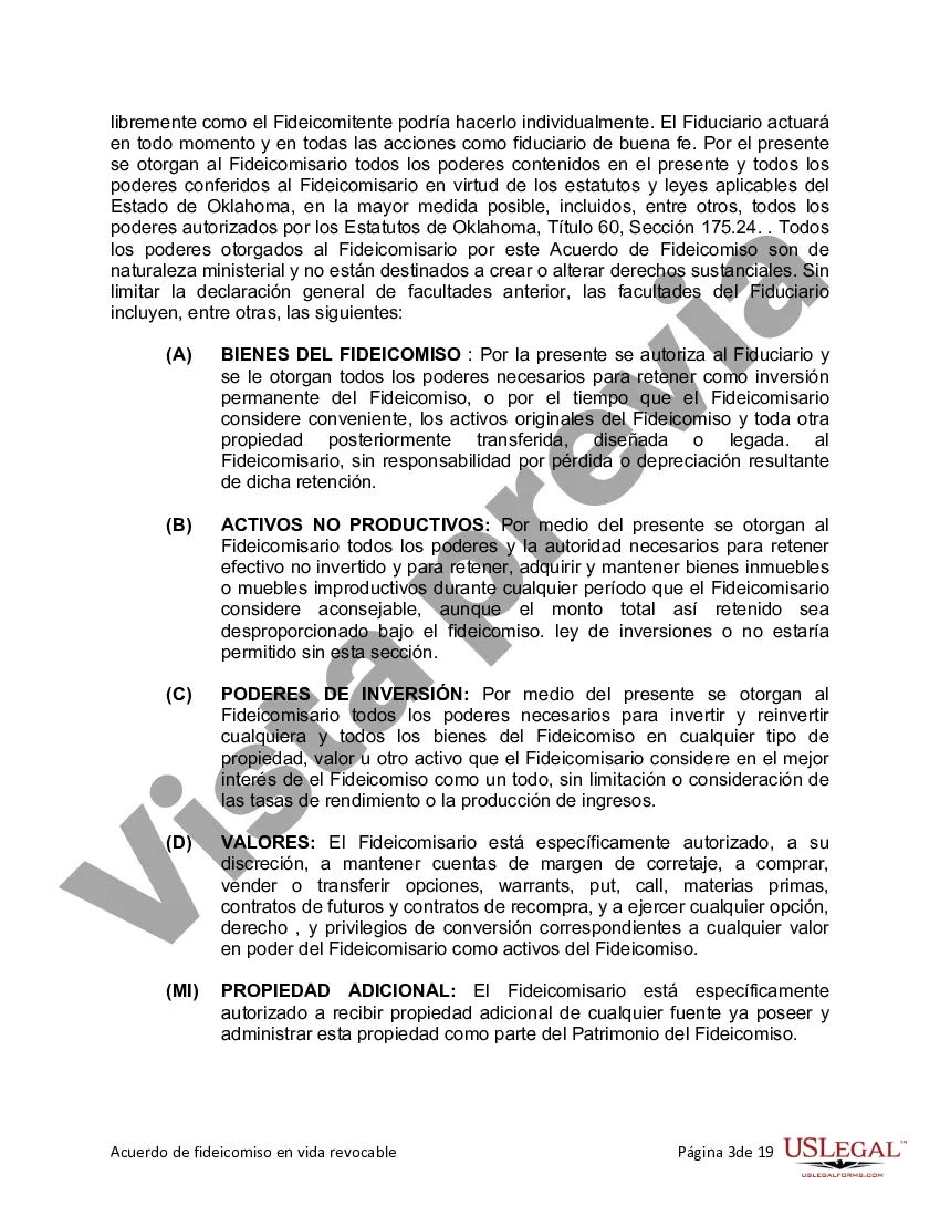 Preview Fideicomiso en vida para esposo y esposa sin hijos