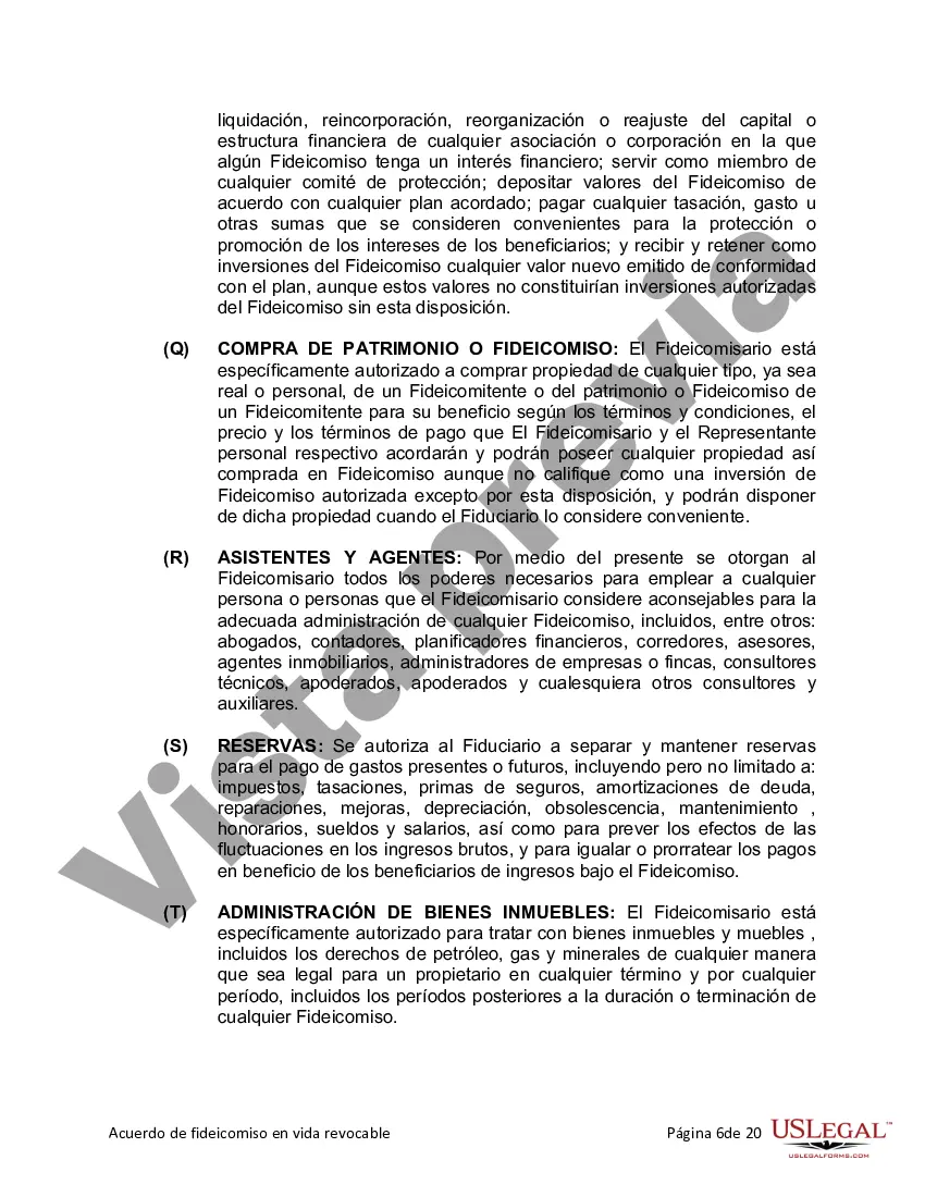 Preview Fideicomiso en vida para esposo y esposa con un hijo