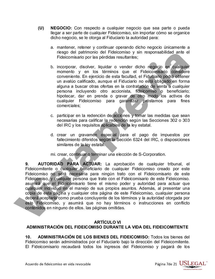 Preview Fideicomiso en vida para esposo y esposa con hijos menores o adultos
