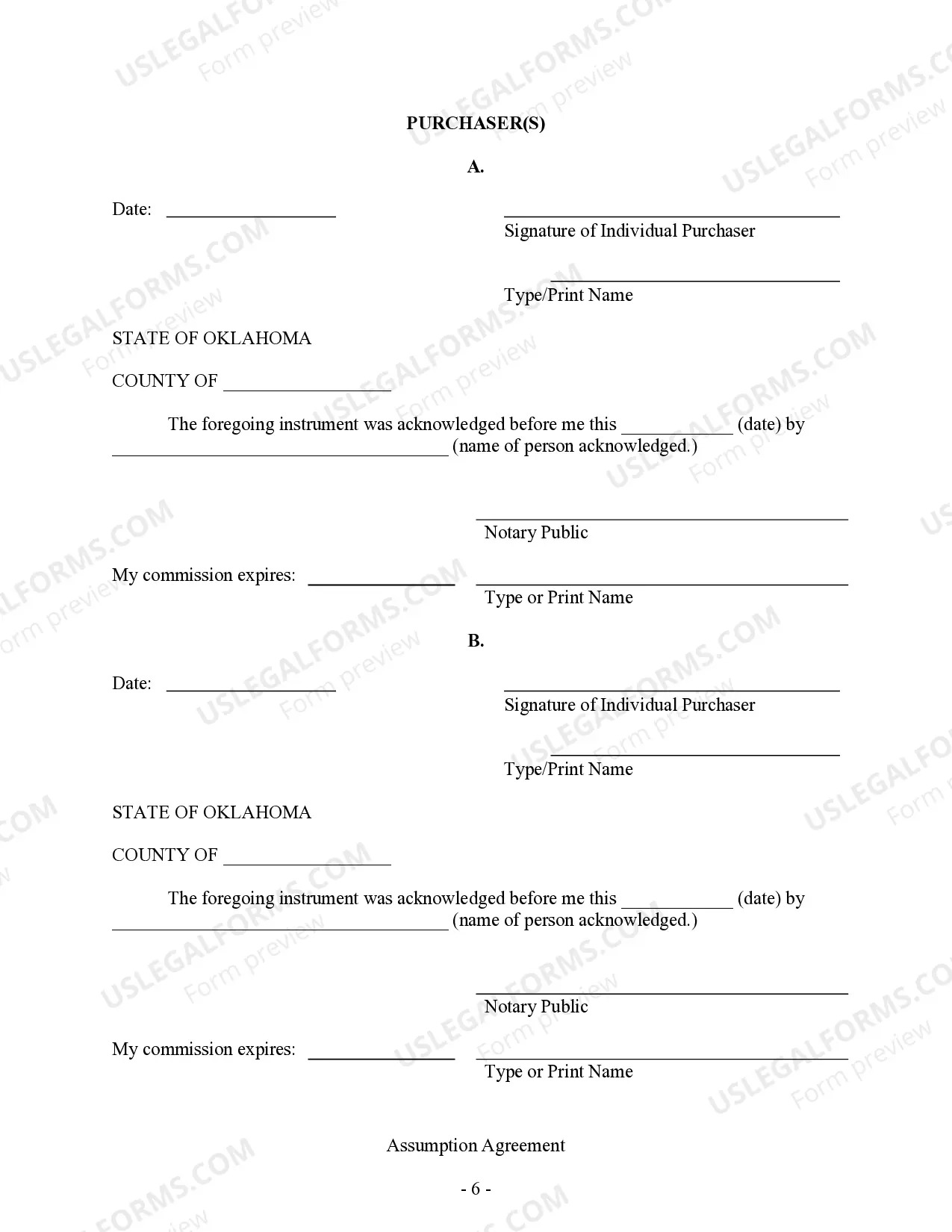 Preview Assumption Agreement of Mortgage and Release of Original Mortgagors
