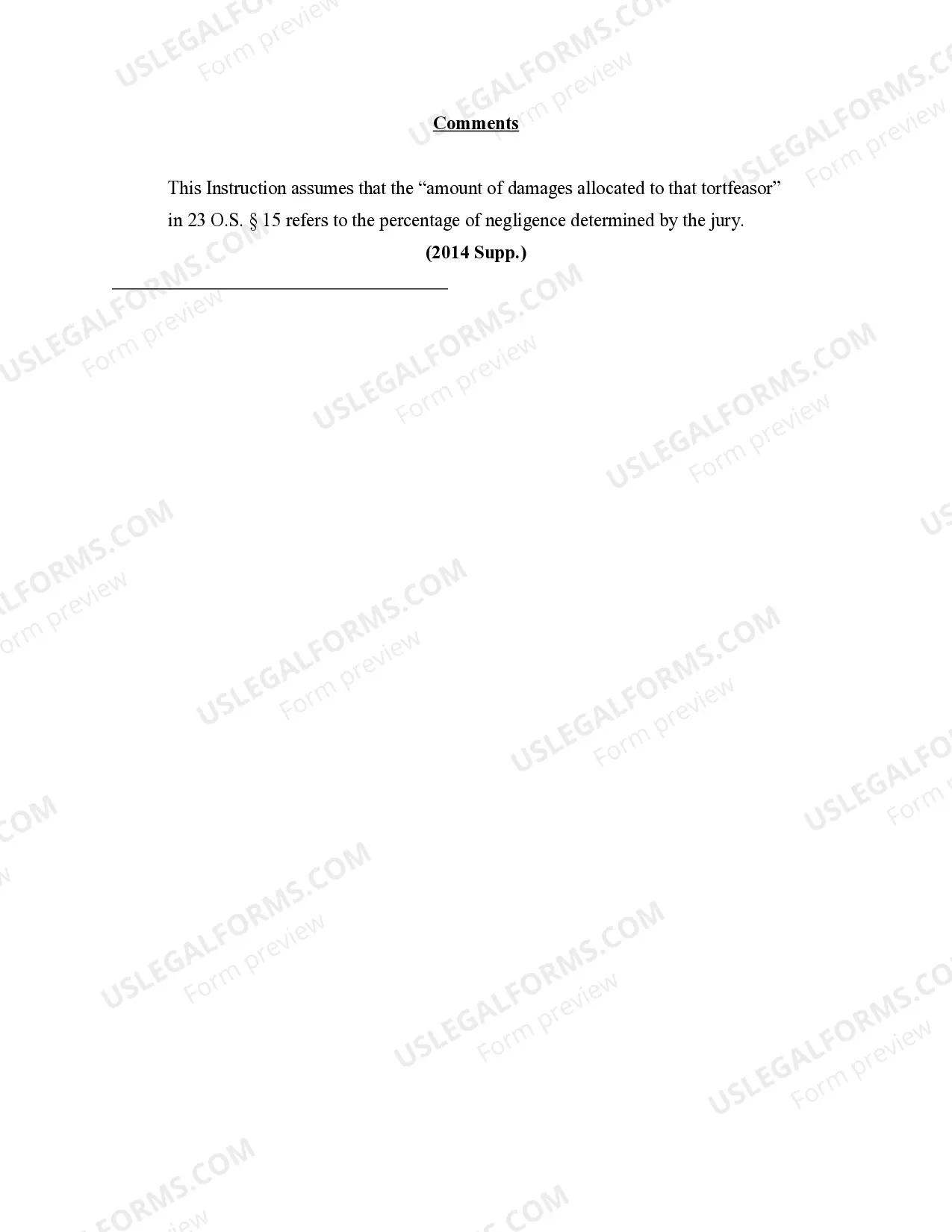 Preview White Verdict Form, Comparative, Two Defendants