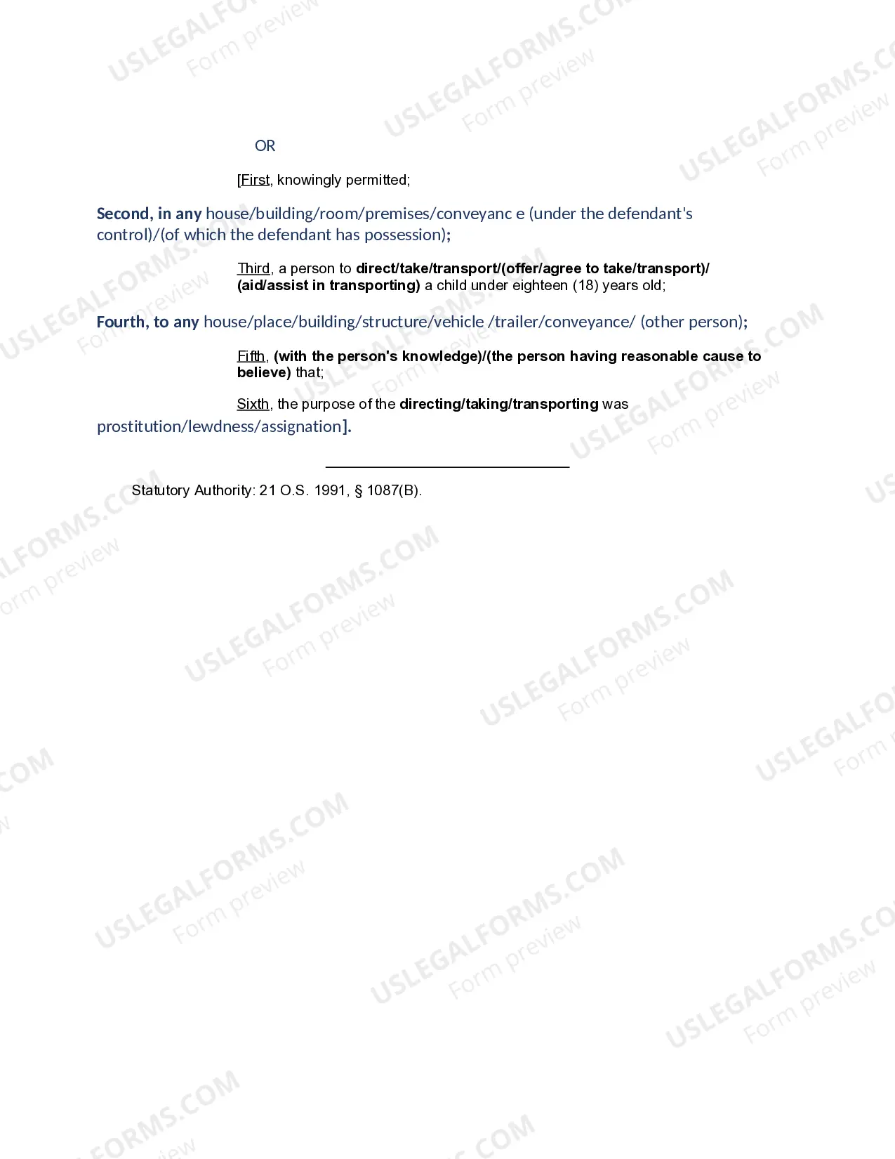 Preview Permitting the procuring minor for prostitution