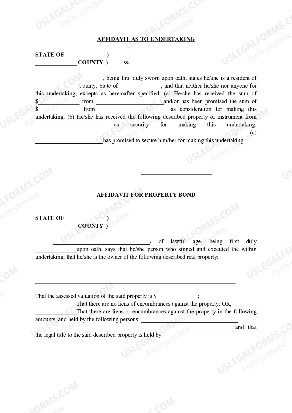 Preview Property Appearance Bond