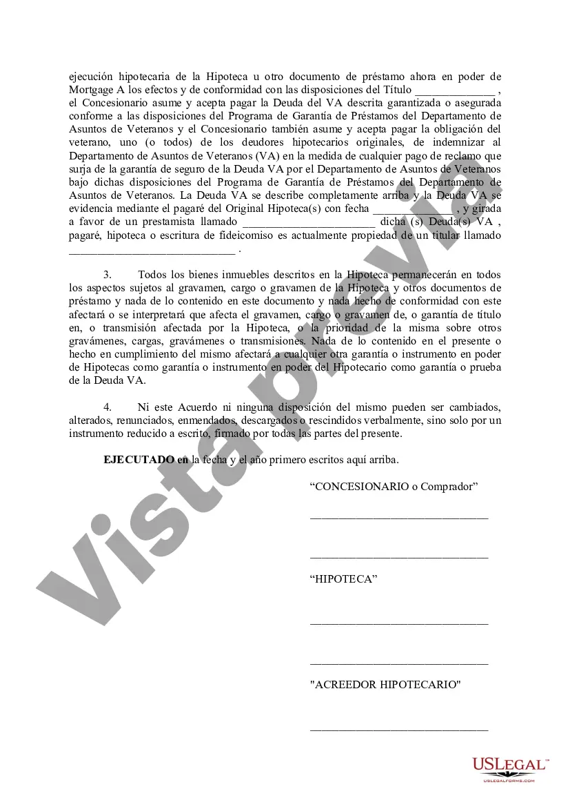 Preview Acuerdo de Asunción de Asuntos de Veteranos