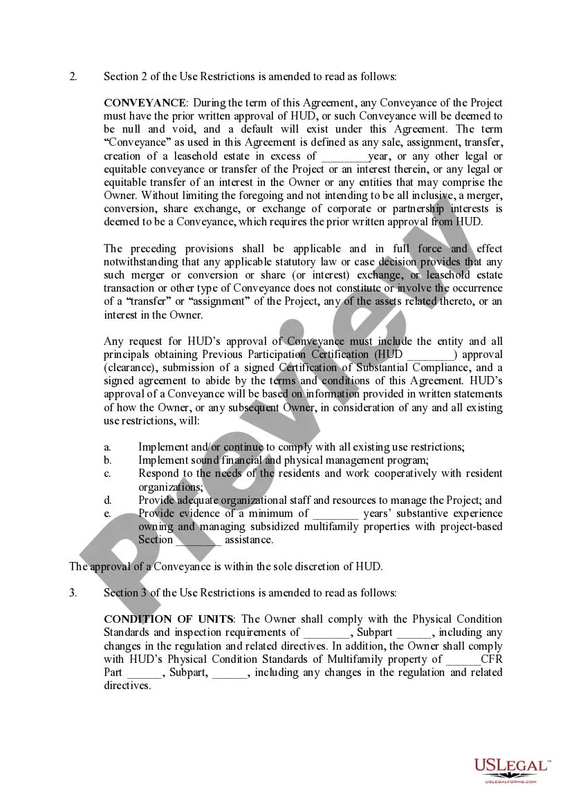 Preview Amended and Restated Use Agreement