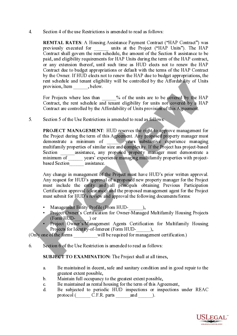 Preview Amended and Restated Use Agreement