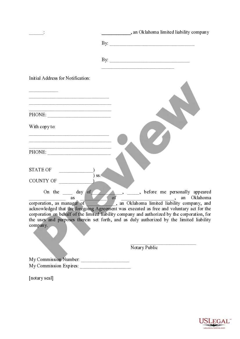 Preview Land Recapture Agreement
